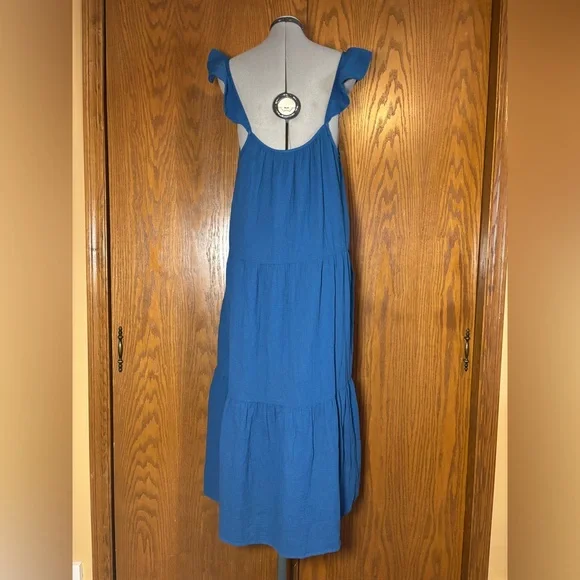 J. Crew Deep Blue Maxi Dress - XL - Picture 8 of 12